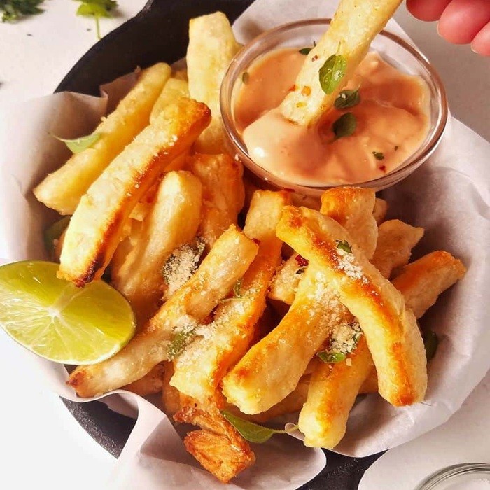 Baked Yuca Fries — Le Petit Bistro