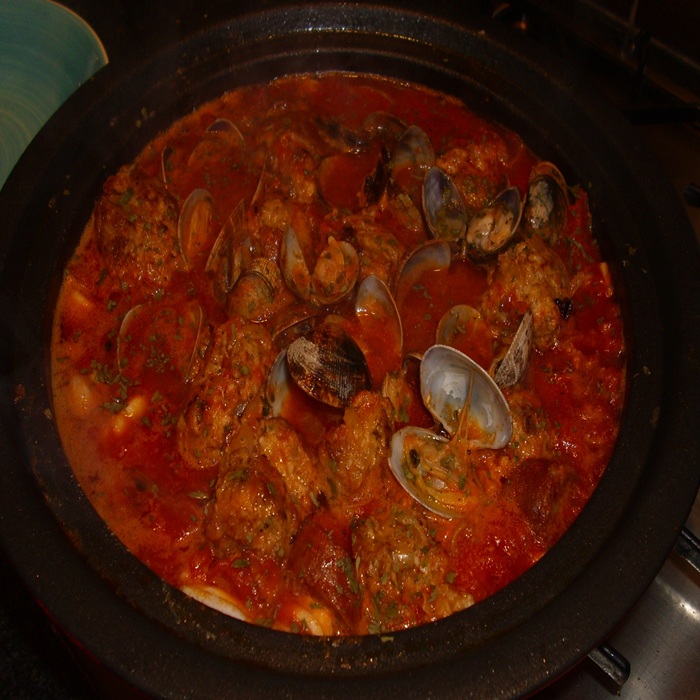 Spanish Meatballs with Clams, Chorizo & — Ole! Mexicana